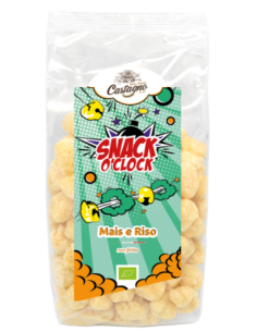 Snacks de Bolitas de Arroz Y Maiz ECO Castagno 50g 2