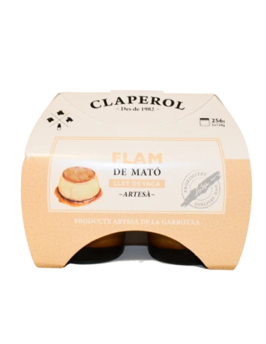 Flan de requesón ecológico Claperol – Sabor casero y auténtico