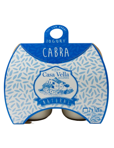 Yogur natural de cabra ecológico Claperol (2x128Gr.)