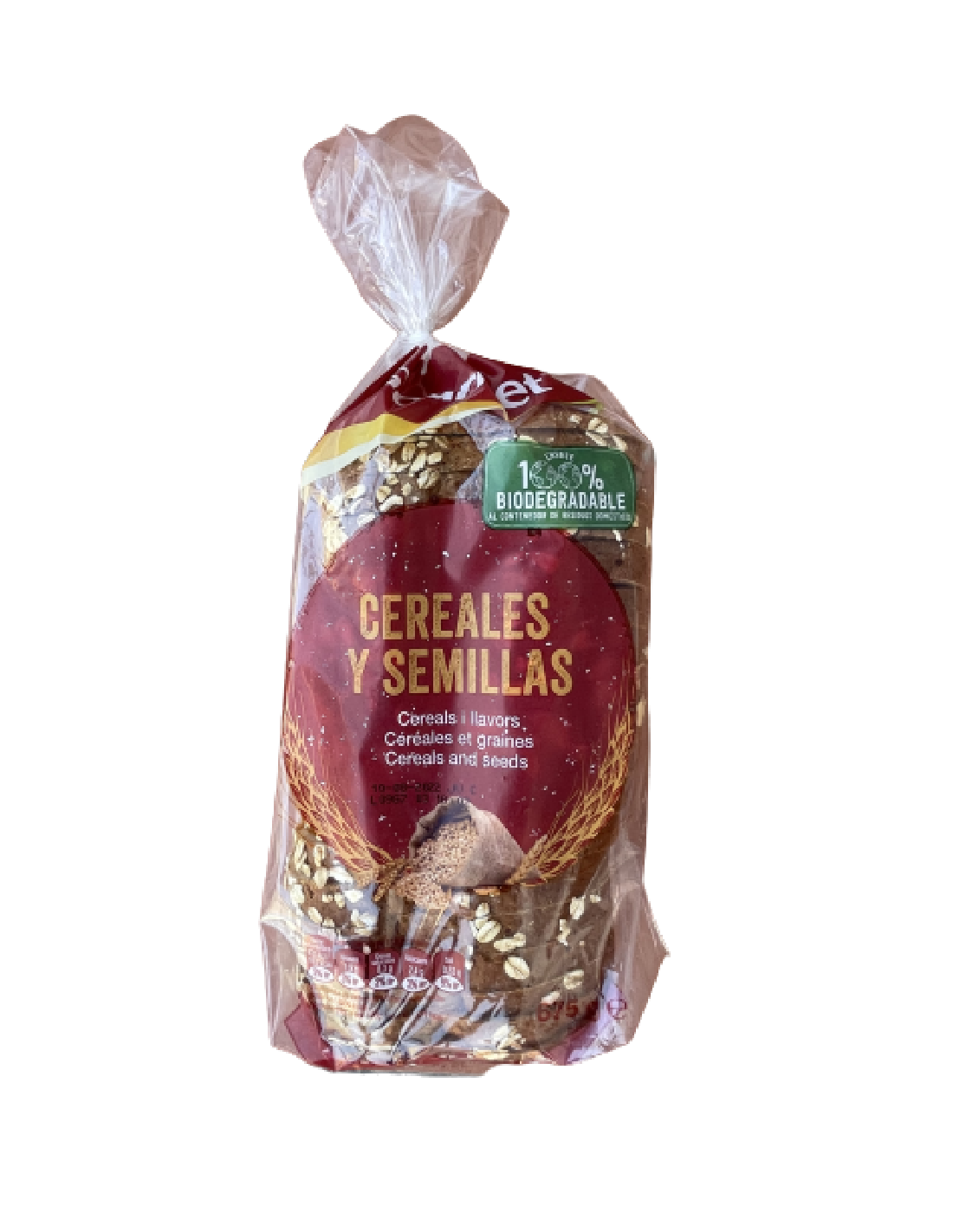 EL MOLINO DE DIA pan de molde integral 15 cereales y semillas bolsa 675 gr  : : Alimentación y bebidas