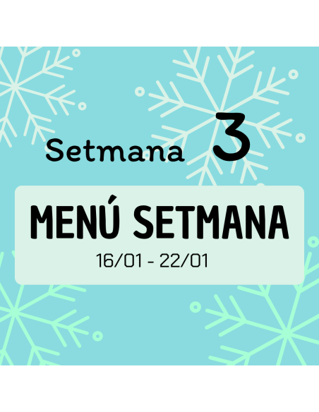 TU MENÚ DE LA SEMANA EN VILAMERCAT.CAT ¡haz tu comanda online!