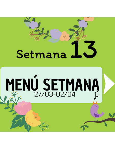 TU MENÚ DE LA SEMANA EN VILAMERCAT.CAT ¡haz tu comanda online!