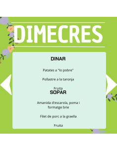 TU MENÚ DE LA SEMANA EN VILAMERCAT.CAT ¡haz tu comanda online! 2