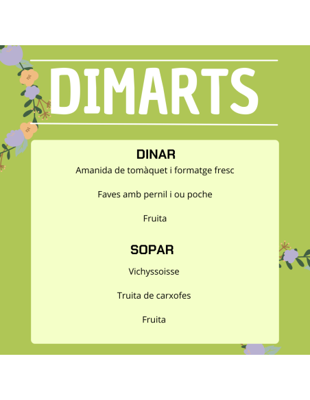 EL TEU MENU DE LA SETMANA A VILAMERCAT ¡Fes la teva comanda online!