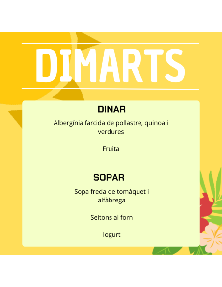 EL TEU MENU DE LA SETMANA A VILAMERCAT ¡Fes la teva comanda online!