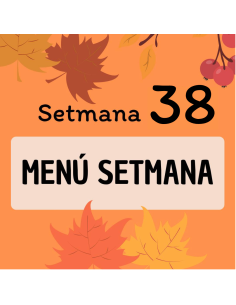 MENÚ DE LA SEMANA 38