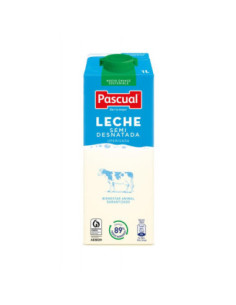 LECHE PASCUAL SEMIDESNATADA 1L