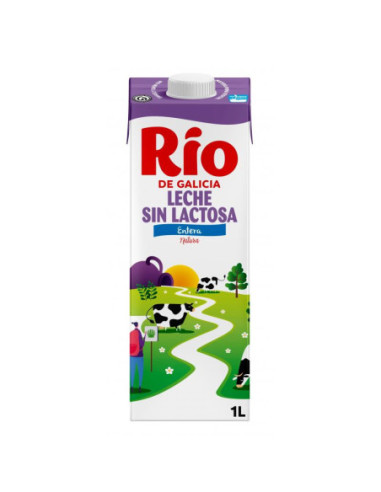 leche semidesnatada sin lactosa, 1l
