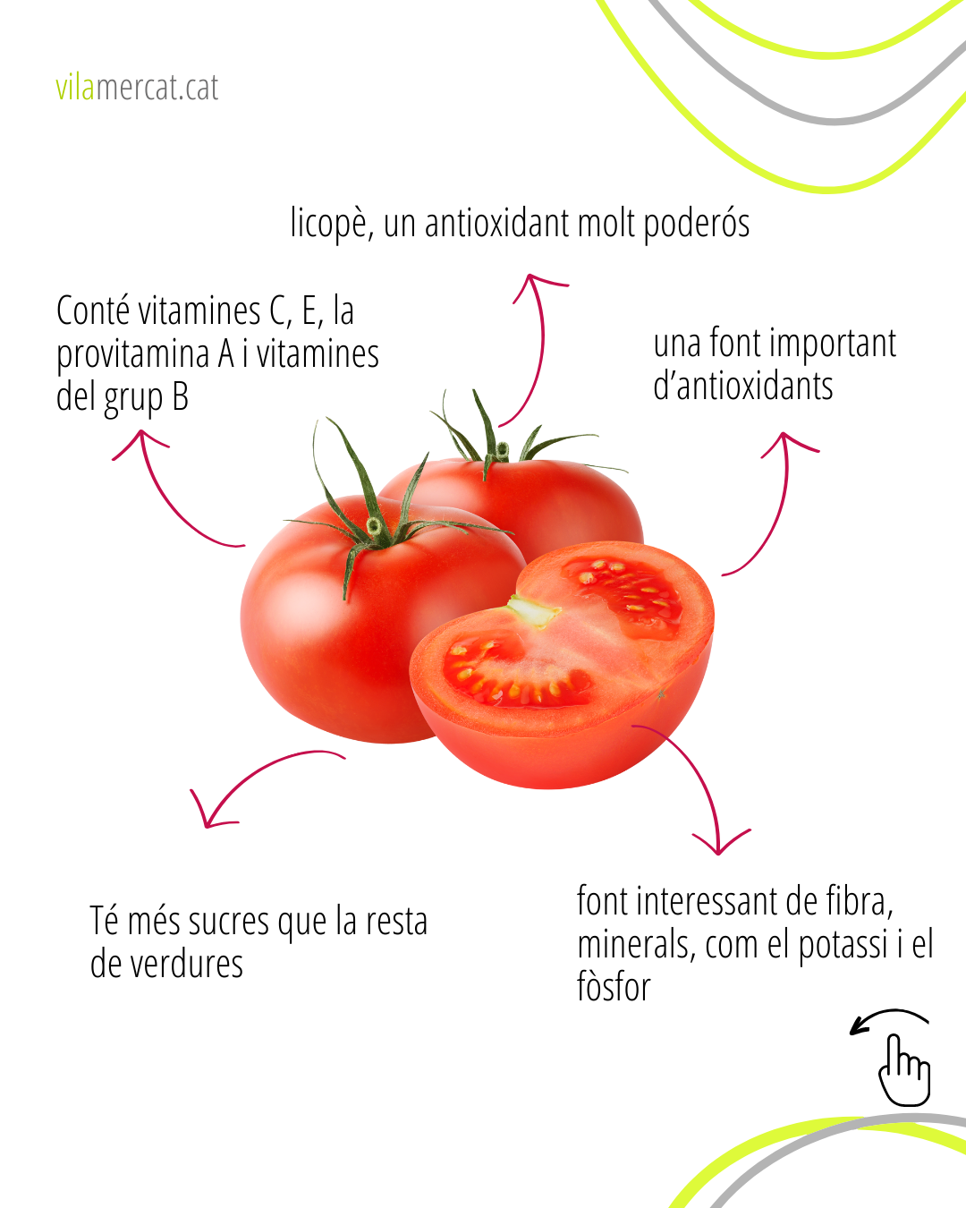 propietats del tomàquet