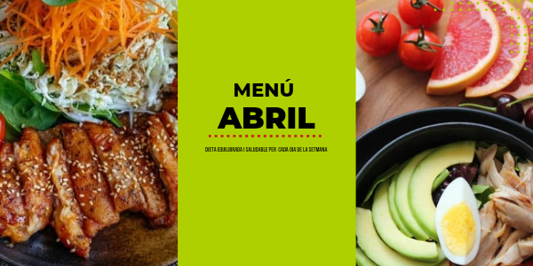 Menú Abril